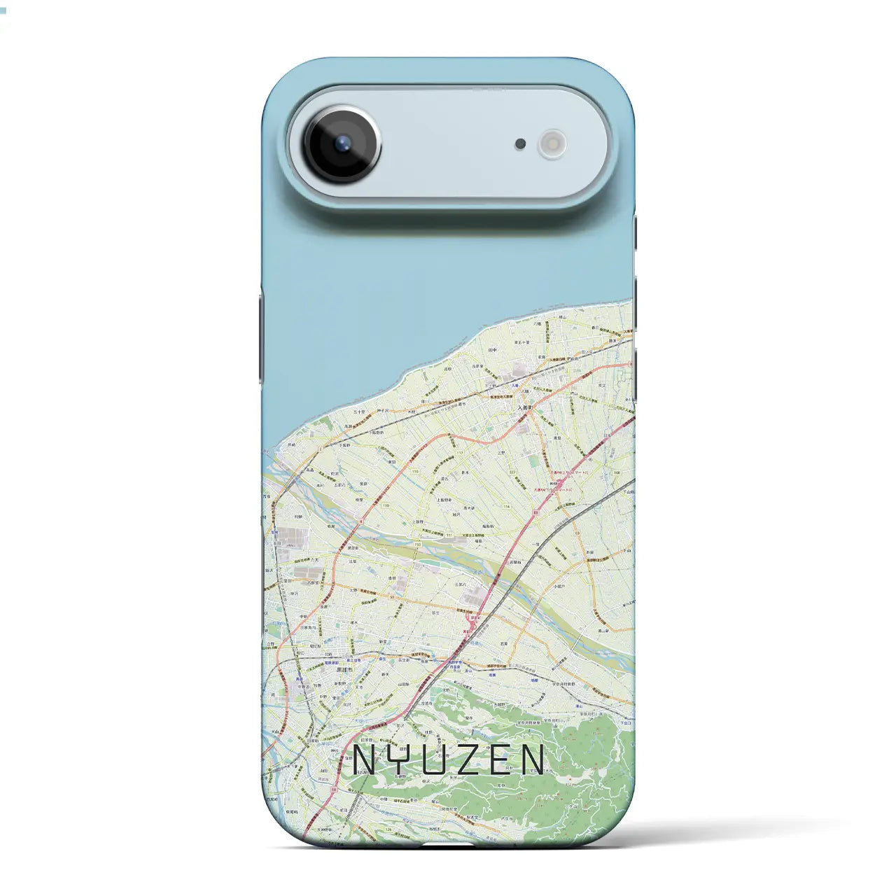 【入善(富山県)】地図柄iPhoneケース(バックカバータイプ)