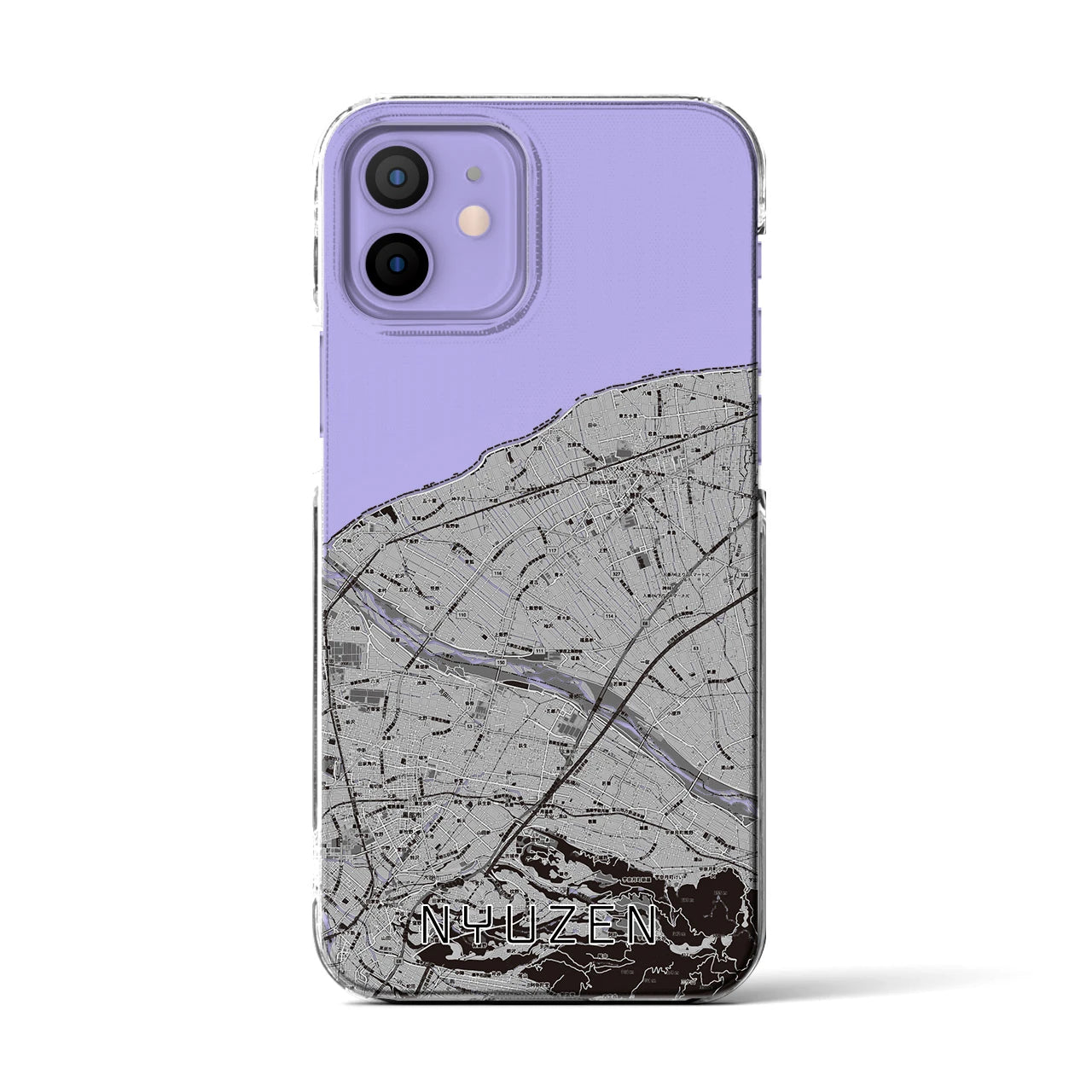 【入善(富山県)】地図柄iPhoneケース(クリアタイプ)