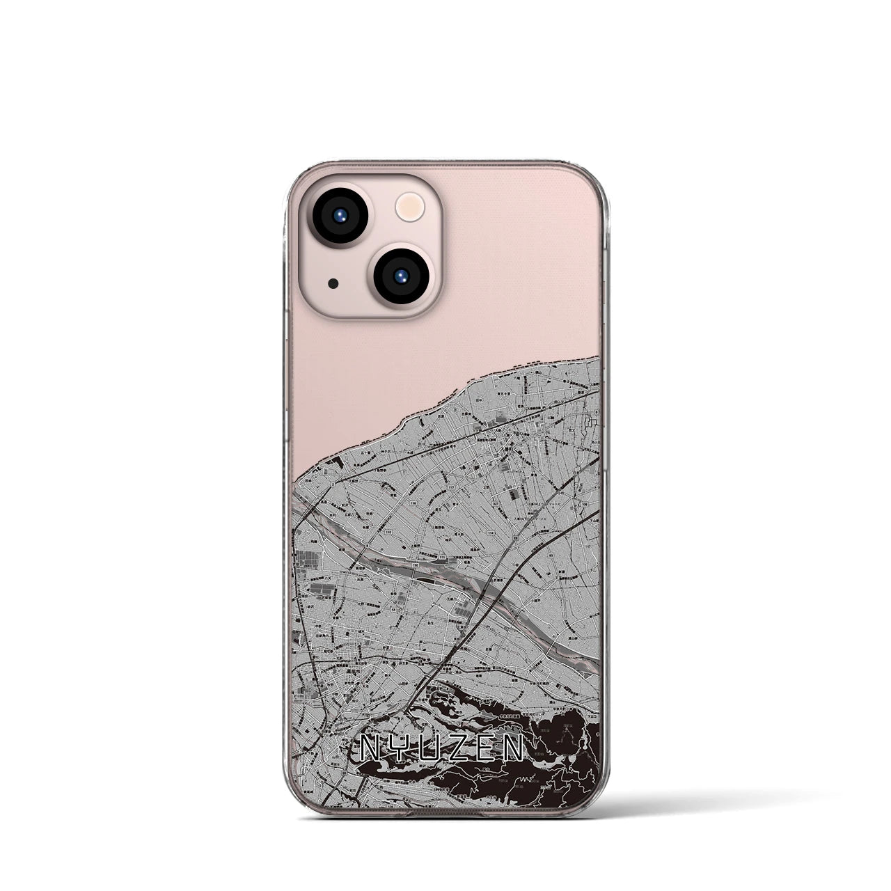 【入善(富山県)】地図柄iPhoneケース(クリアタイプ)