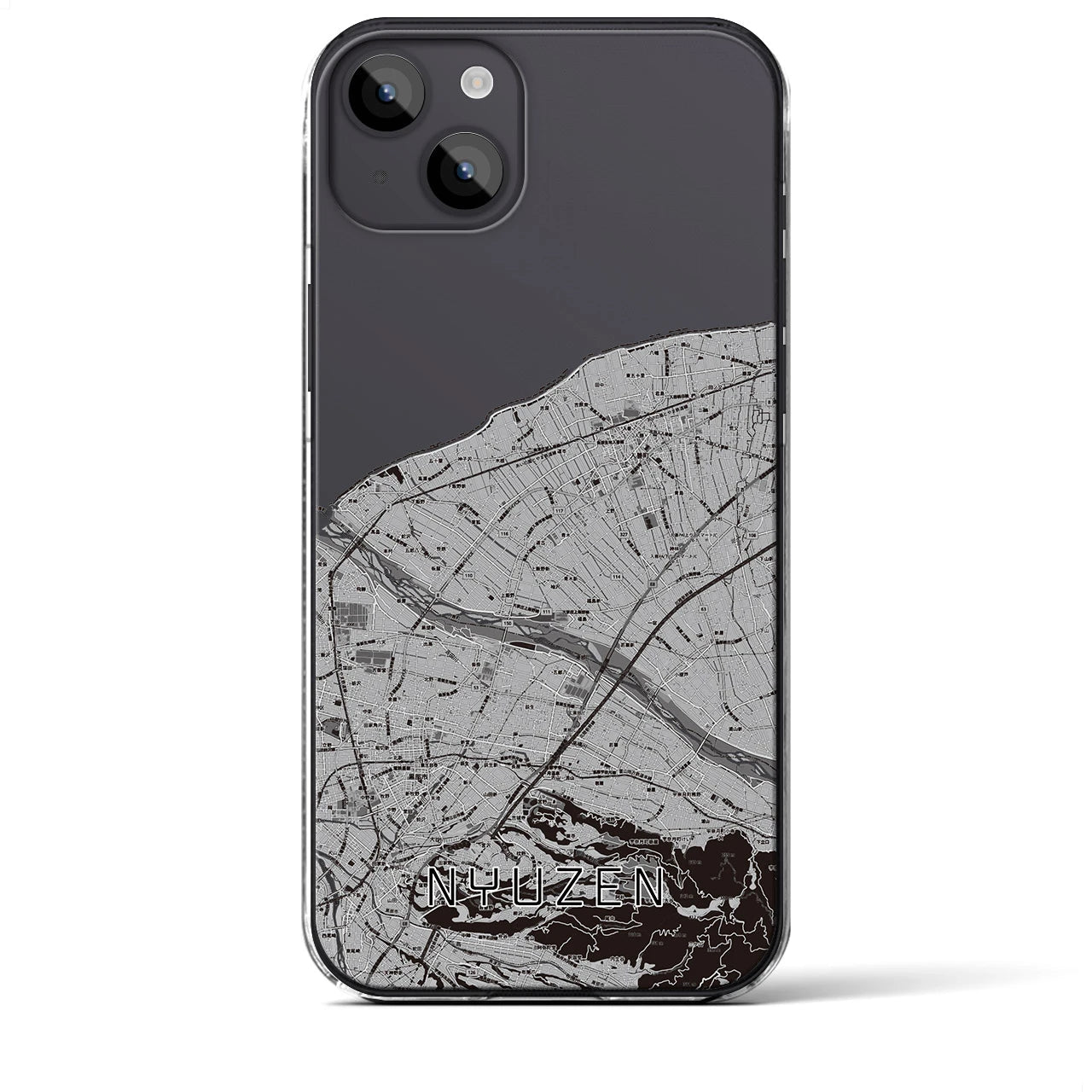 【入善(富山県)】地図柄iPhoneケース(クリアタイプ)