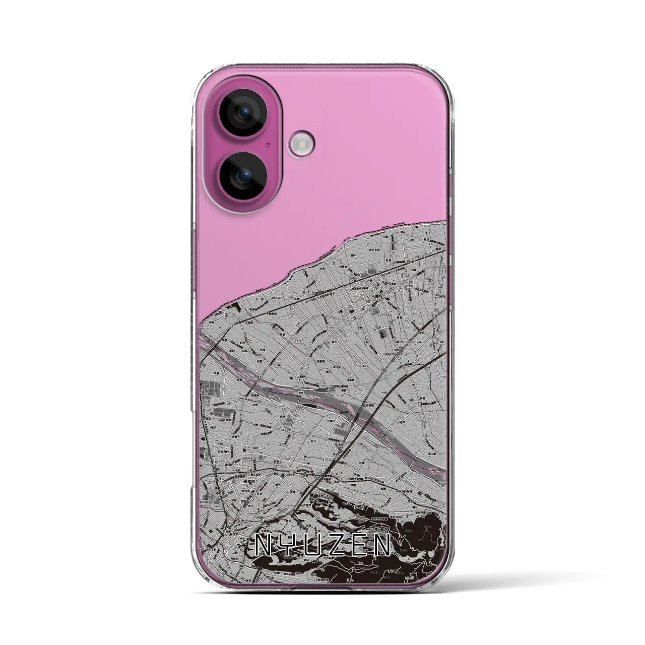 【入善(富山県)】地図柄iPhoneケース(クリアタイプ)