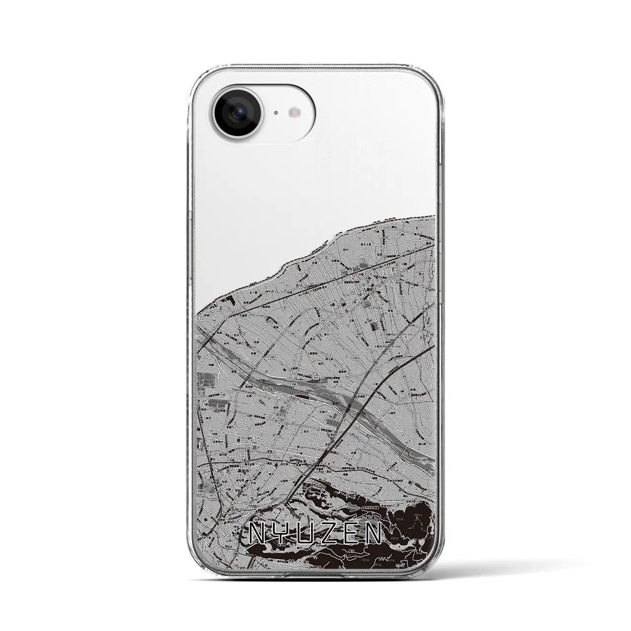 【入善(富山県)】地図柄iPhoneケース(クリアタイプ)