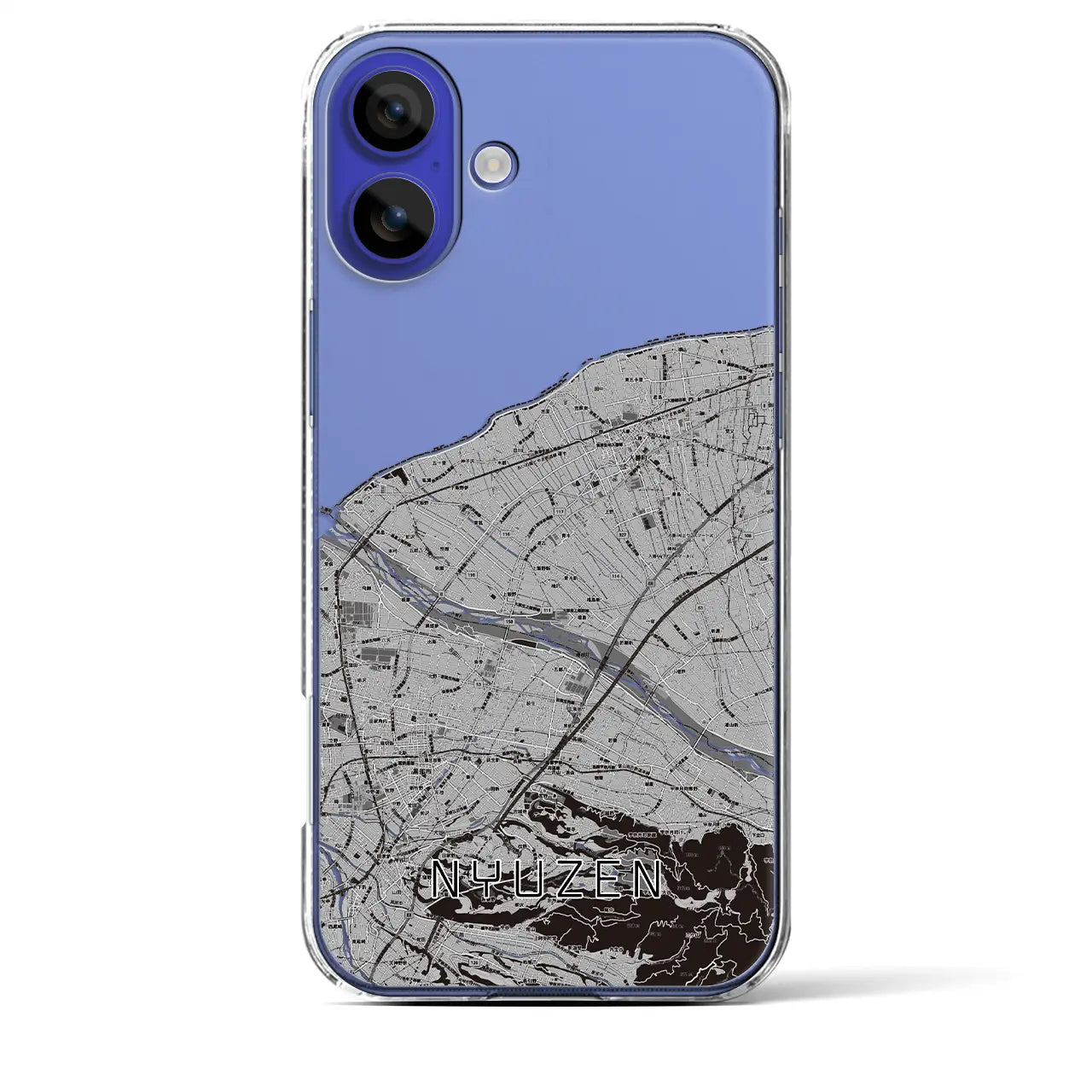 【入善(富山県)】地図柄iPhoneケース(クリアタイプ)