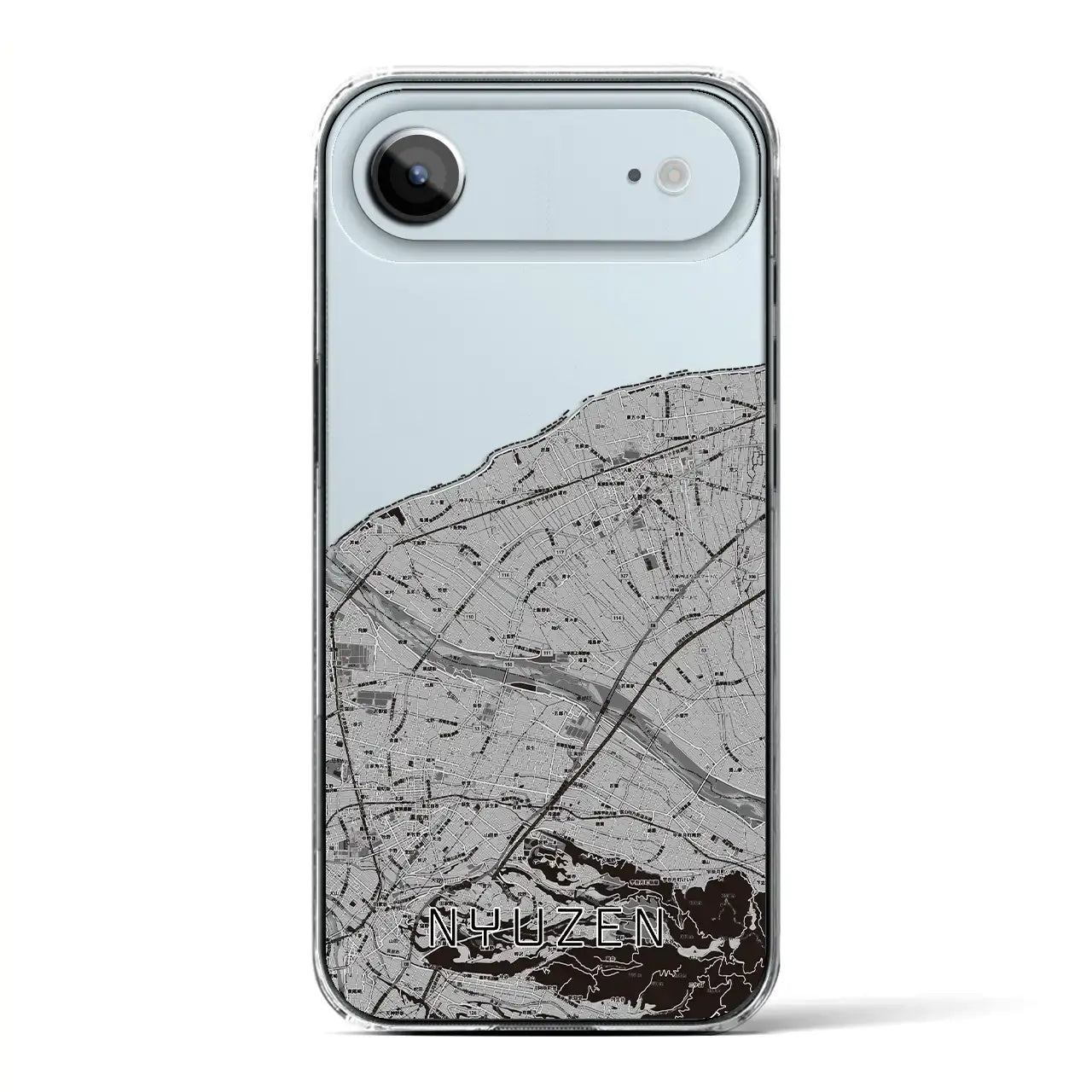 【入善(富山県)】地図柄iPhoneケース(クリアタイプ)