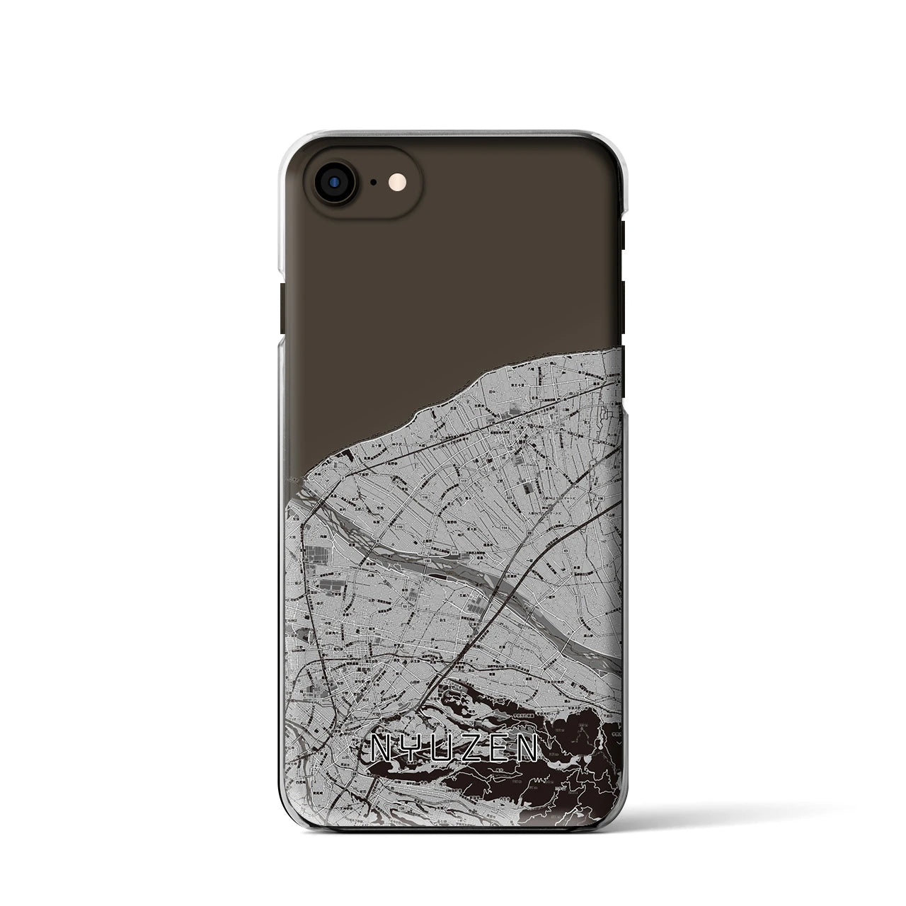 【入善(富山県)】地図柄iPhoneケース(クリアタイプ)