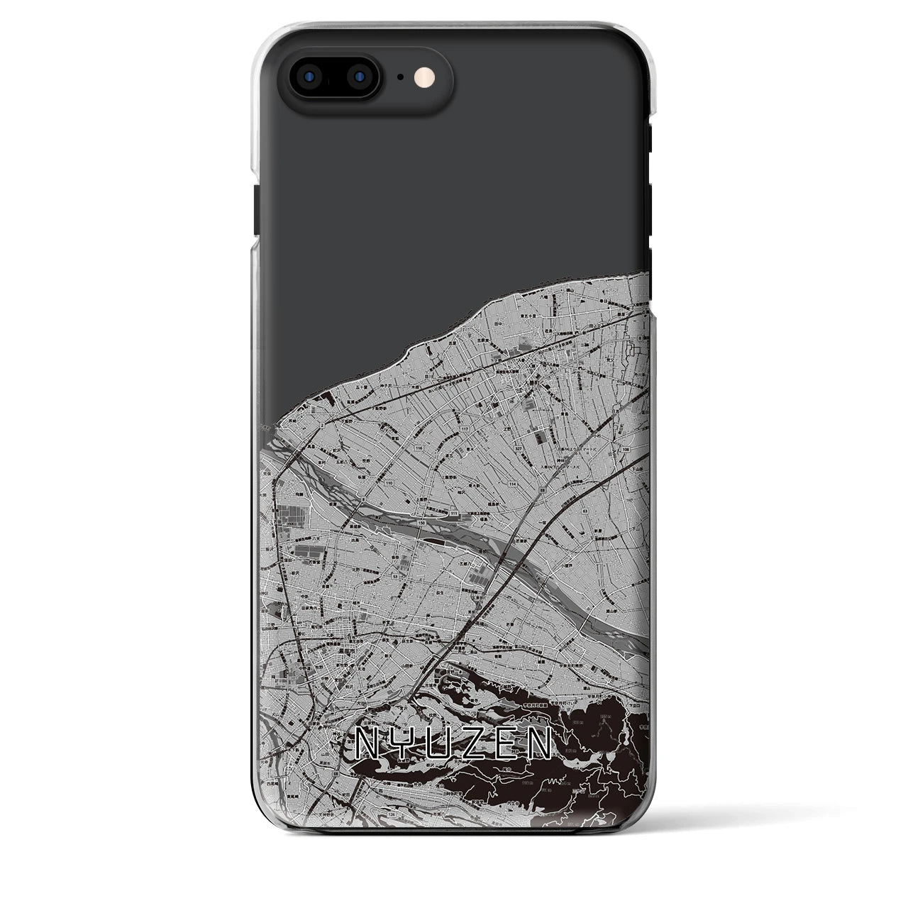 【入善(富山県)】地図柄iPhoneケース(クリアタイプ)