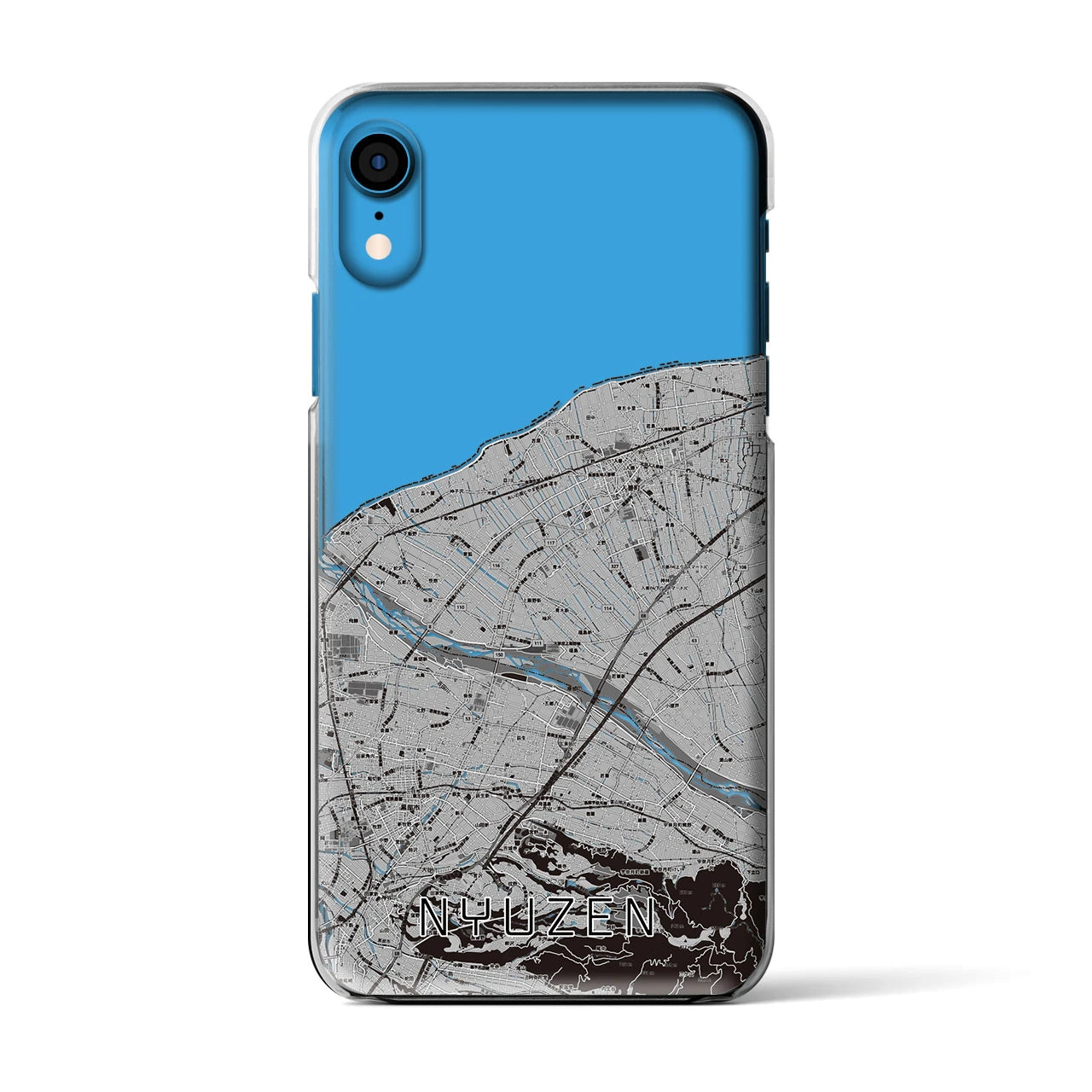 【入善(富山県)】地図柄iPhoneケース(クリアタイプ)