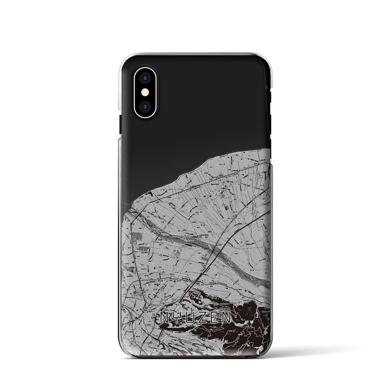 【入善(富山県)】地図柄iPhoneケース(クリアタイプ)