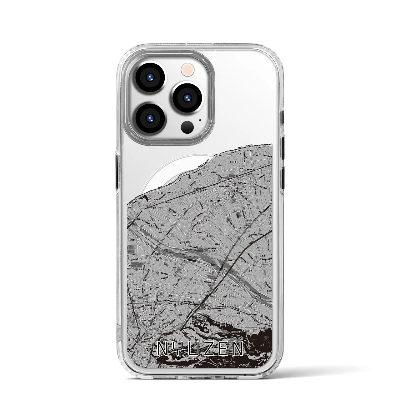 【入善(富山県)】地図柄iPhoneケース(MagSafeタイプ)