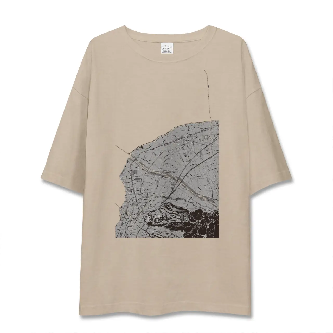 【入善(富山県)】地図柄ビッグシルエットTシャツ