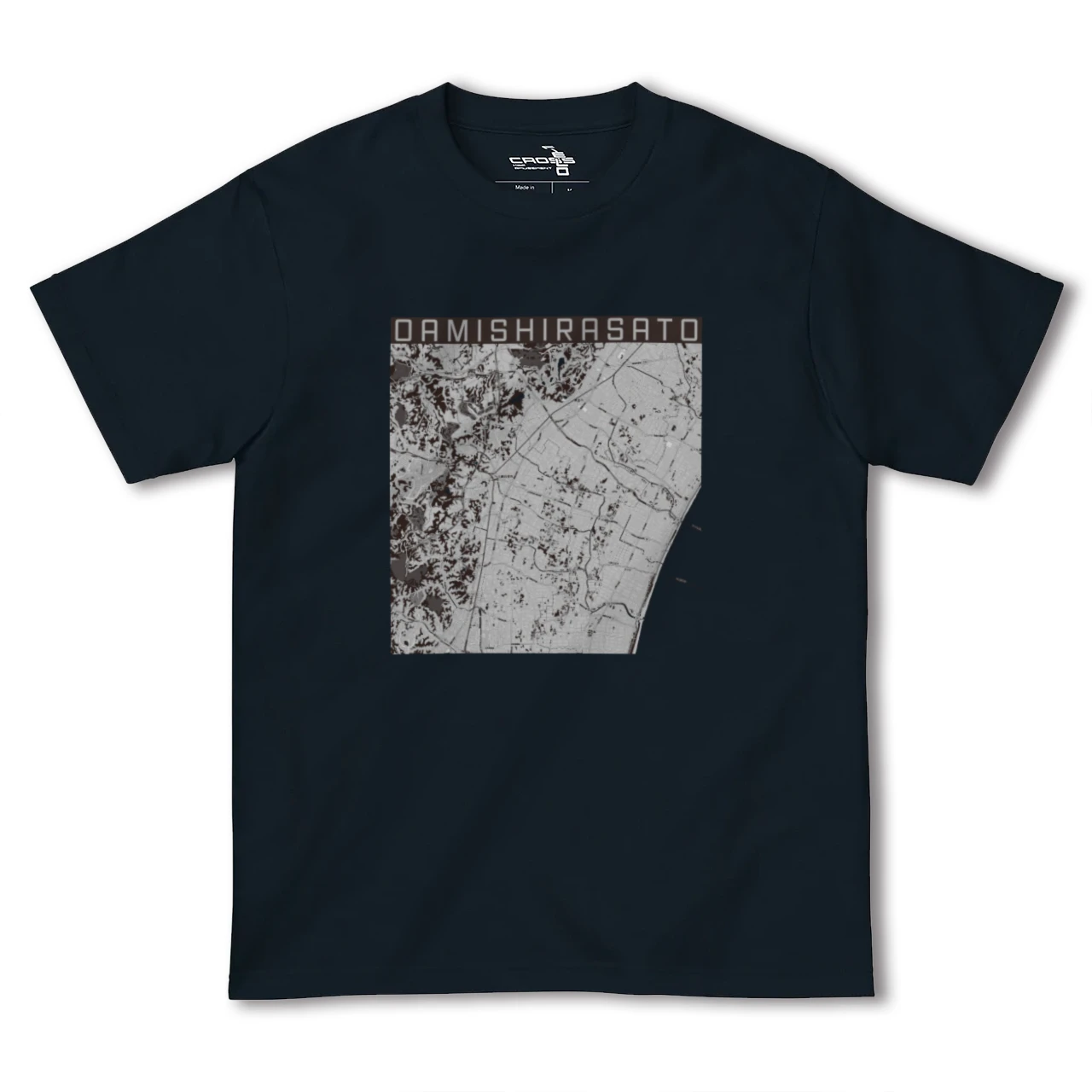 【大網白里(千葉県)】地図柄ヘビーウェイトTシャツ