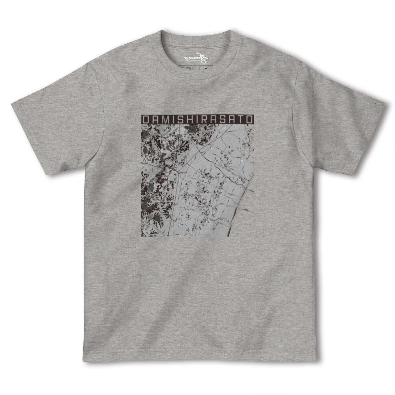 【大網白里(千葉県)】地図柄ヘビーウェイトTシャツ