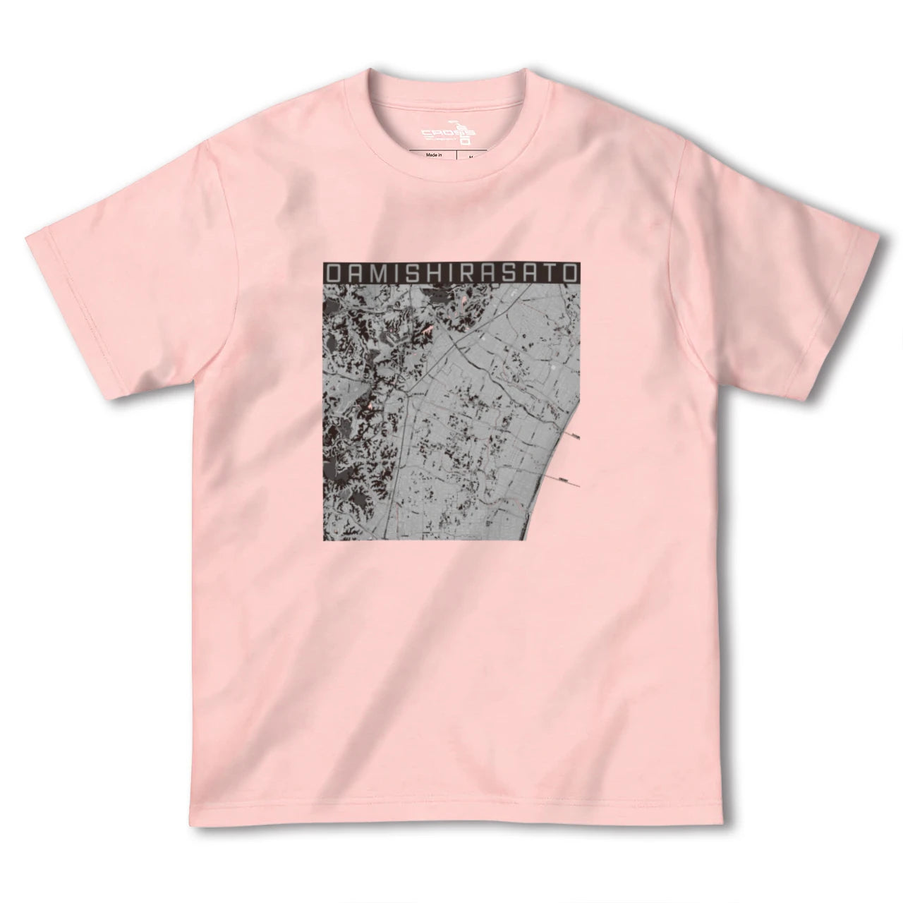 【大網白里(千葉県)】地図柄ヘビーウェイトTシャツ