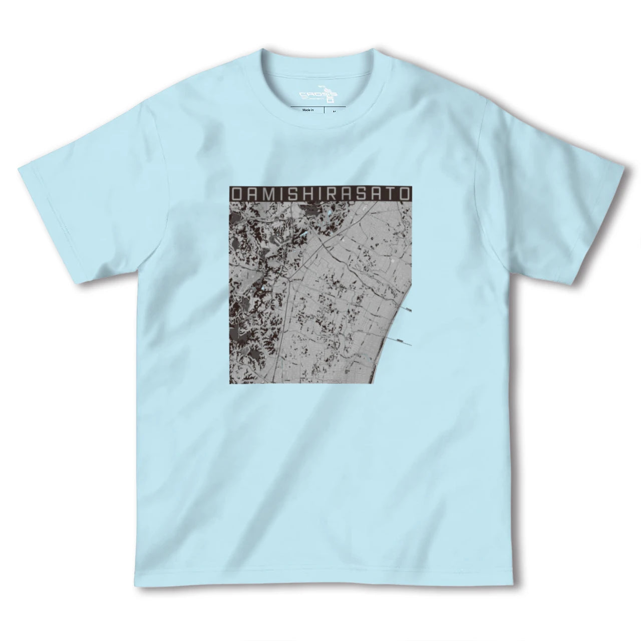 【大網白里(千葉県)】地図柄ヘビーウェイトTシャツ