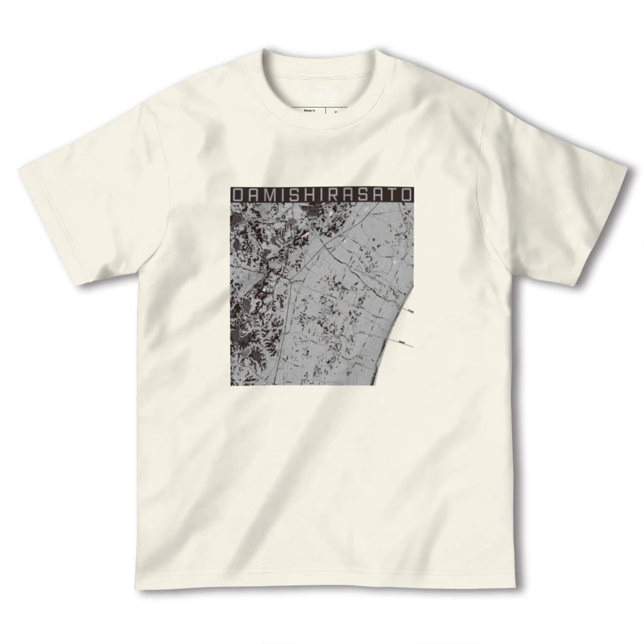 【大網白里(千葉県)】地図柄ヘビーウェイトTシャツ
