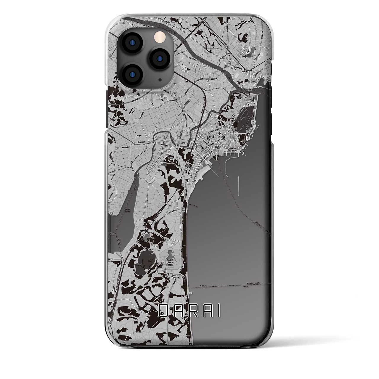 【大洗(茨城県)】地図柄iPhoneケース(クリアタイプ)