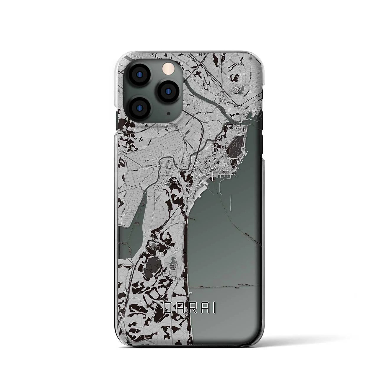 【大洗(茨城県)】地図柄iPhoneケース(クリアタイプ)