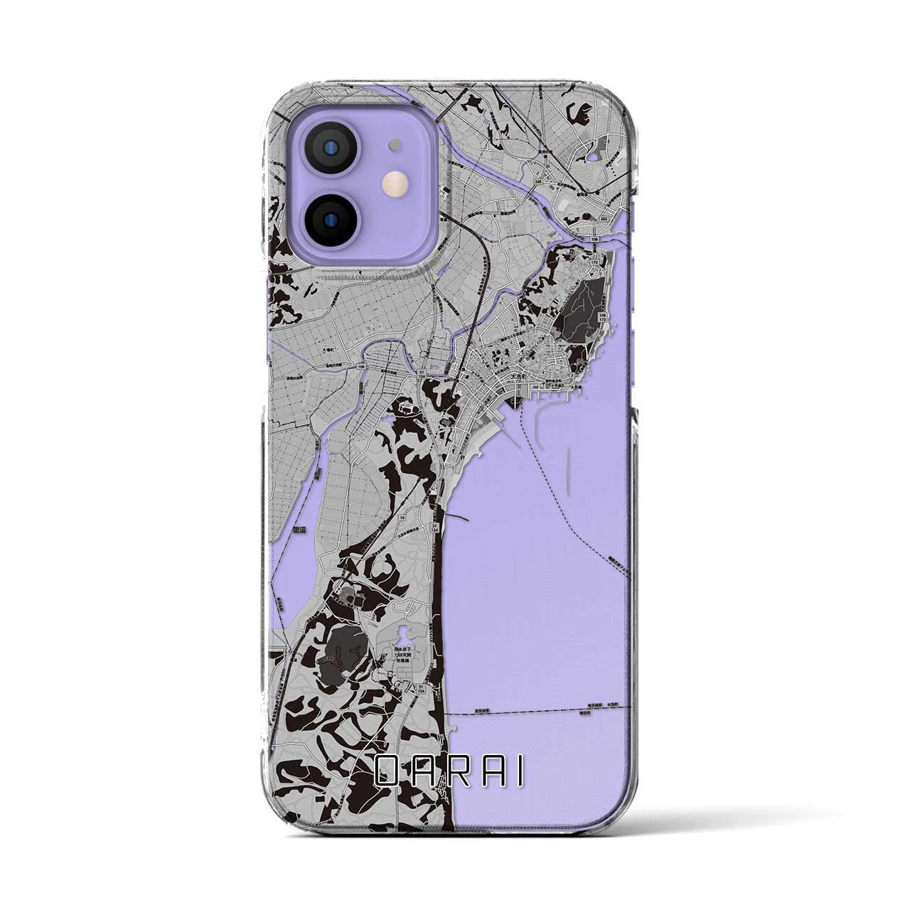 【大洗(茨城県)】地図柄iPhoneケース(クリアタイプ)