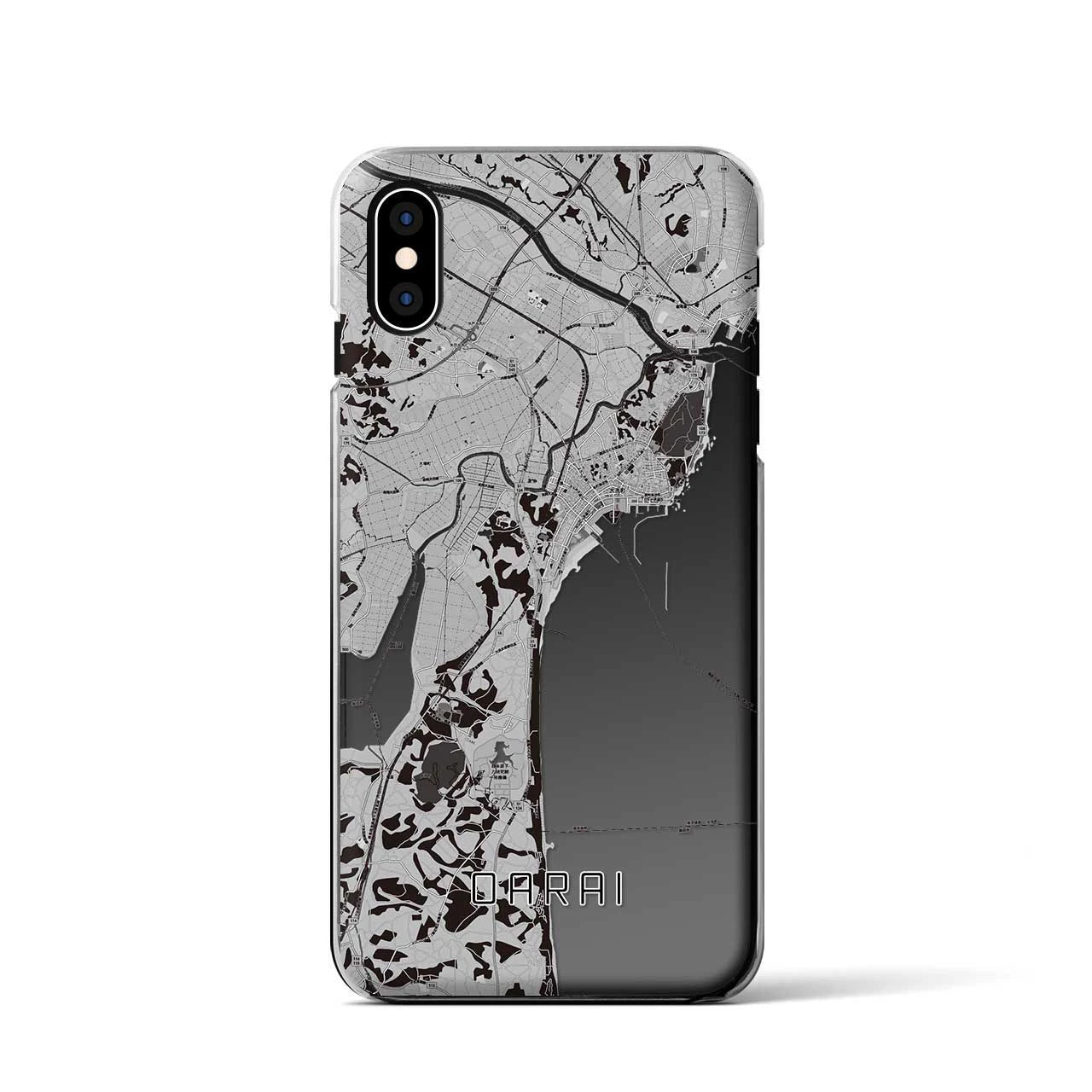 【大洗(茨城県)】地図柄iPhoneケース(クリアタイプ)