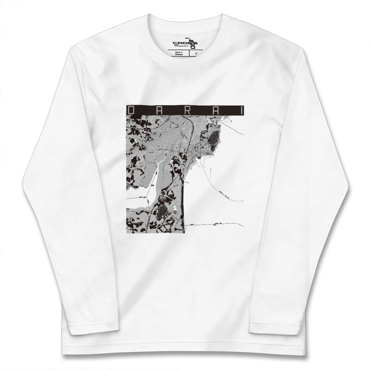 【大洗(茨城県)】地図柄ロングスリーブTシャツ