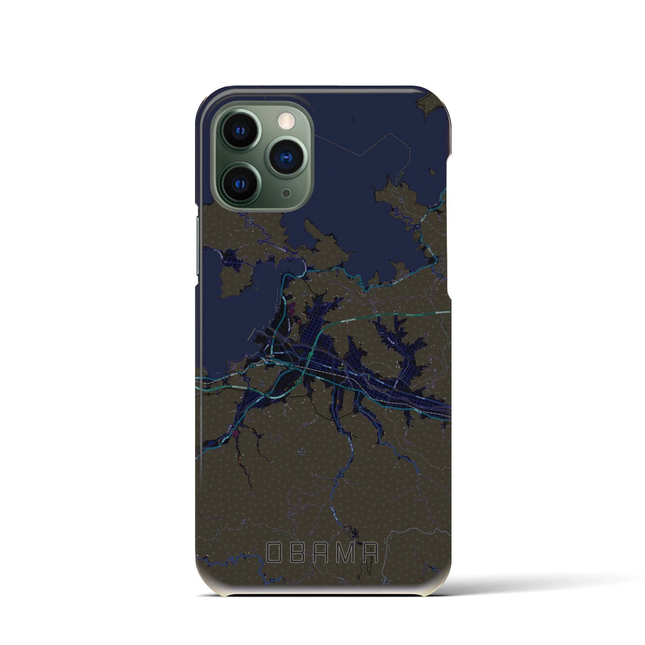 【小浜(福井県)】地図柄iPhoneケース(バックカバータイプ)