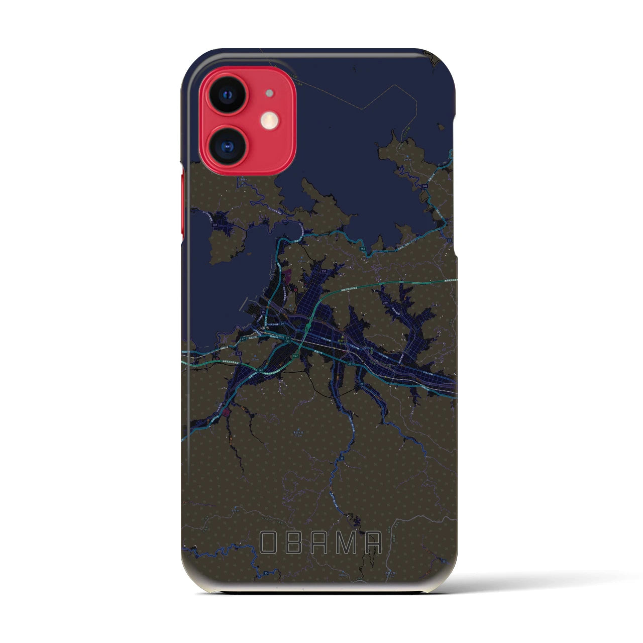 【小浜(福井県)】地図柄iPhoneケース(バックカバータイプ)