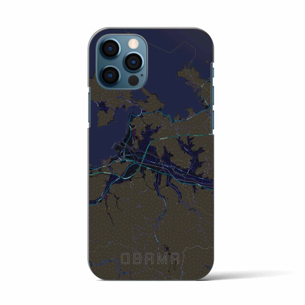 【小浜(福井県)】地図柄iPhoneケース(バックカバータイプ)