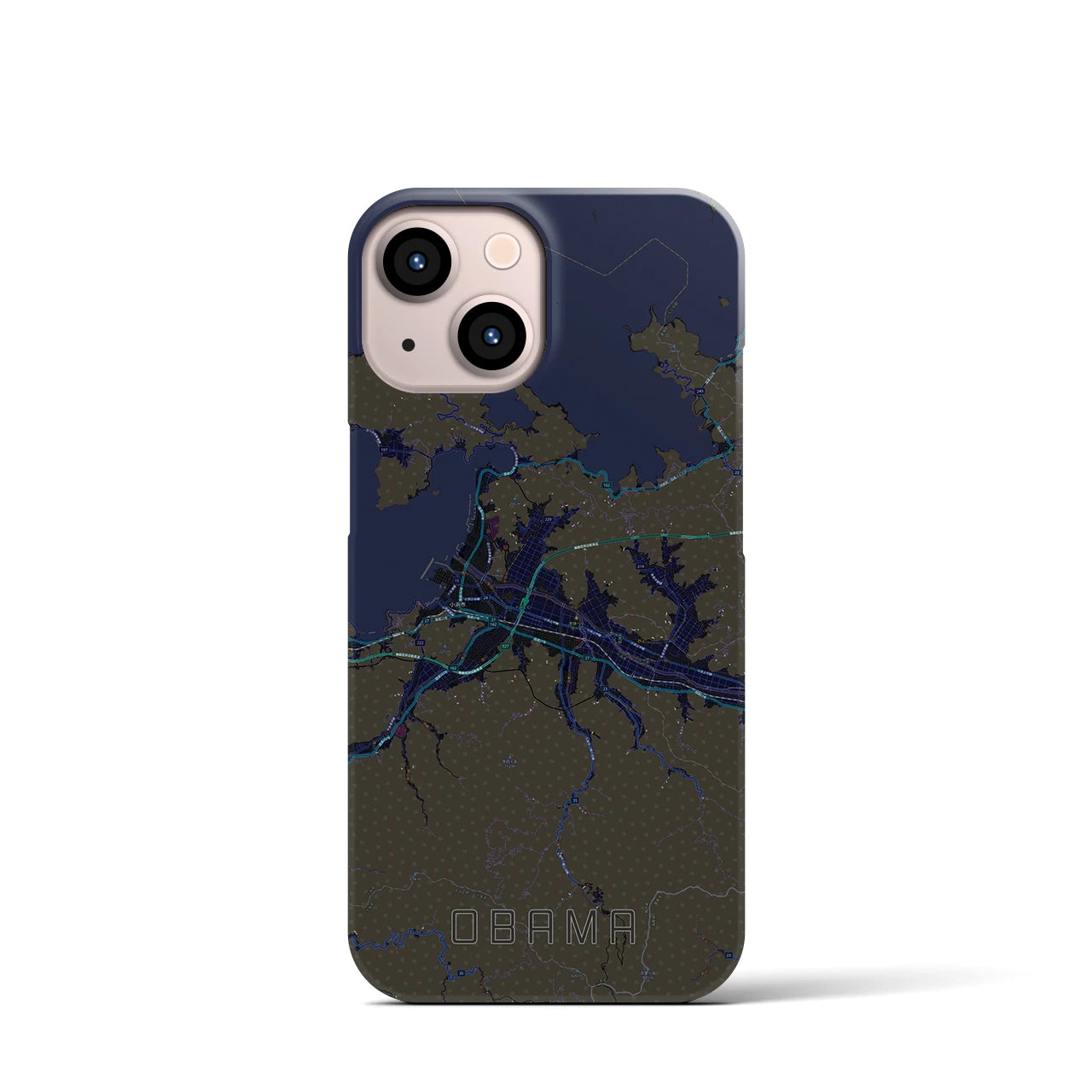 【小浜(福井県)】地図柄iPhoneケース(バックカバータイプ)