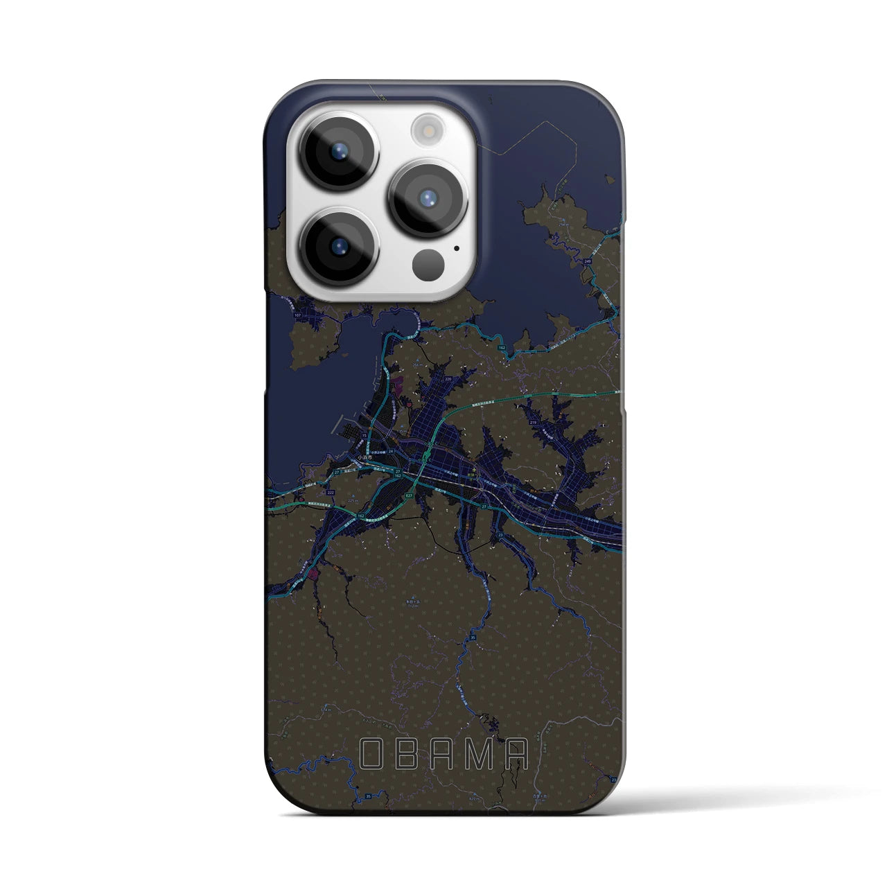 【小浜(福井県)】地図柄iPhoneケース(バックカバータイプ)