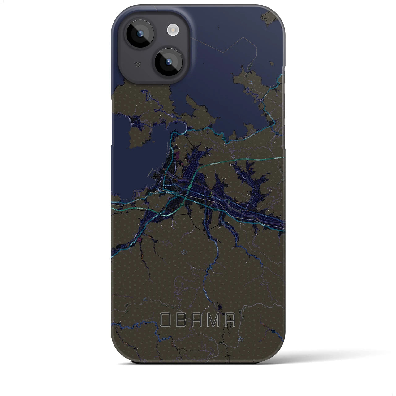 【小浜(福井県)】地図柄iPhoneケース(バックカバータイプ)