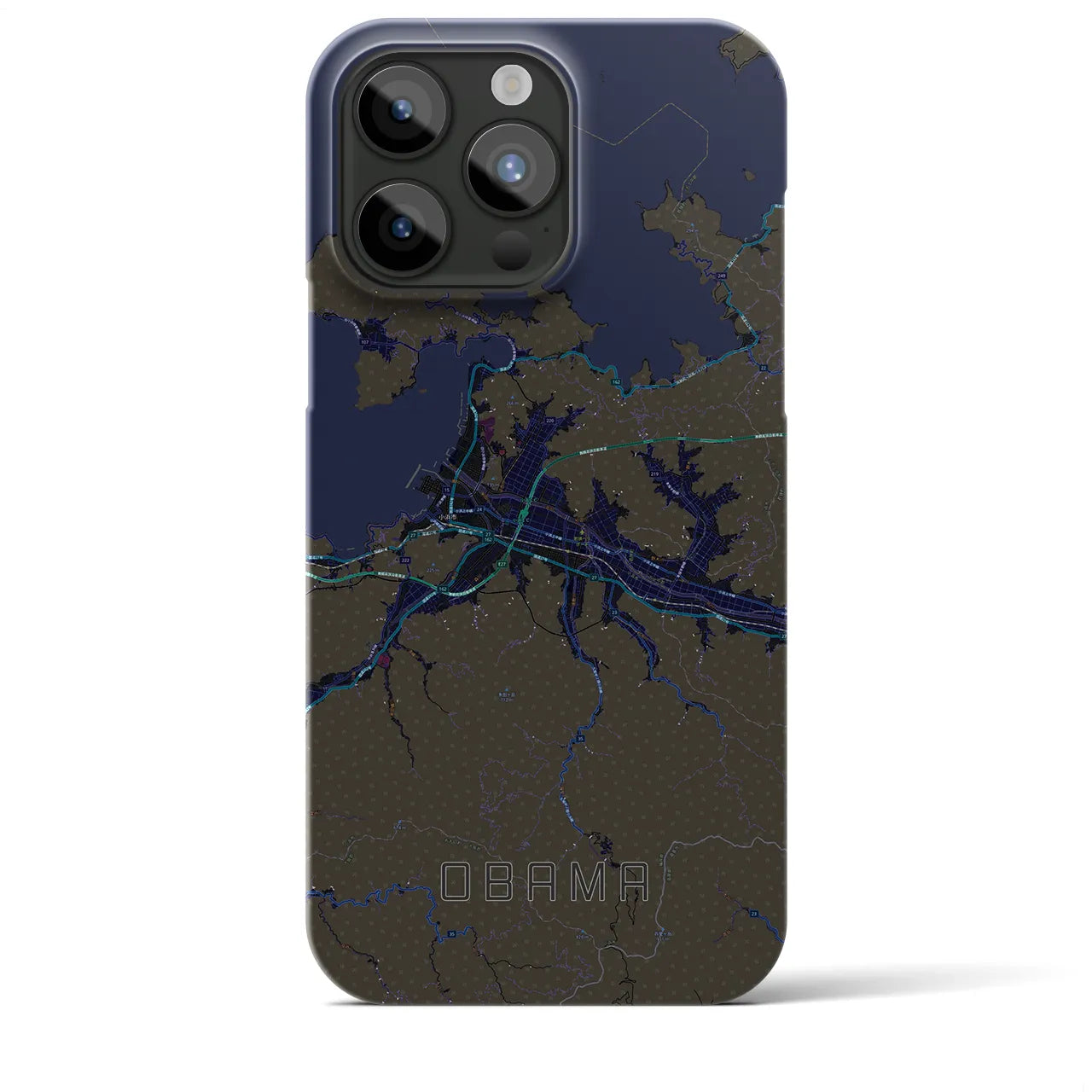 【小浜(福井県)】地図柄iPhoneケース(バックカバータイプ)