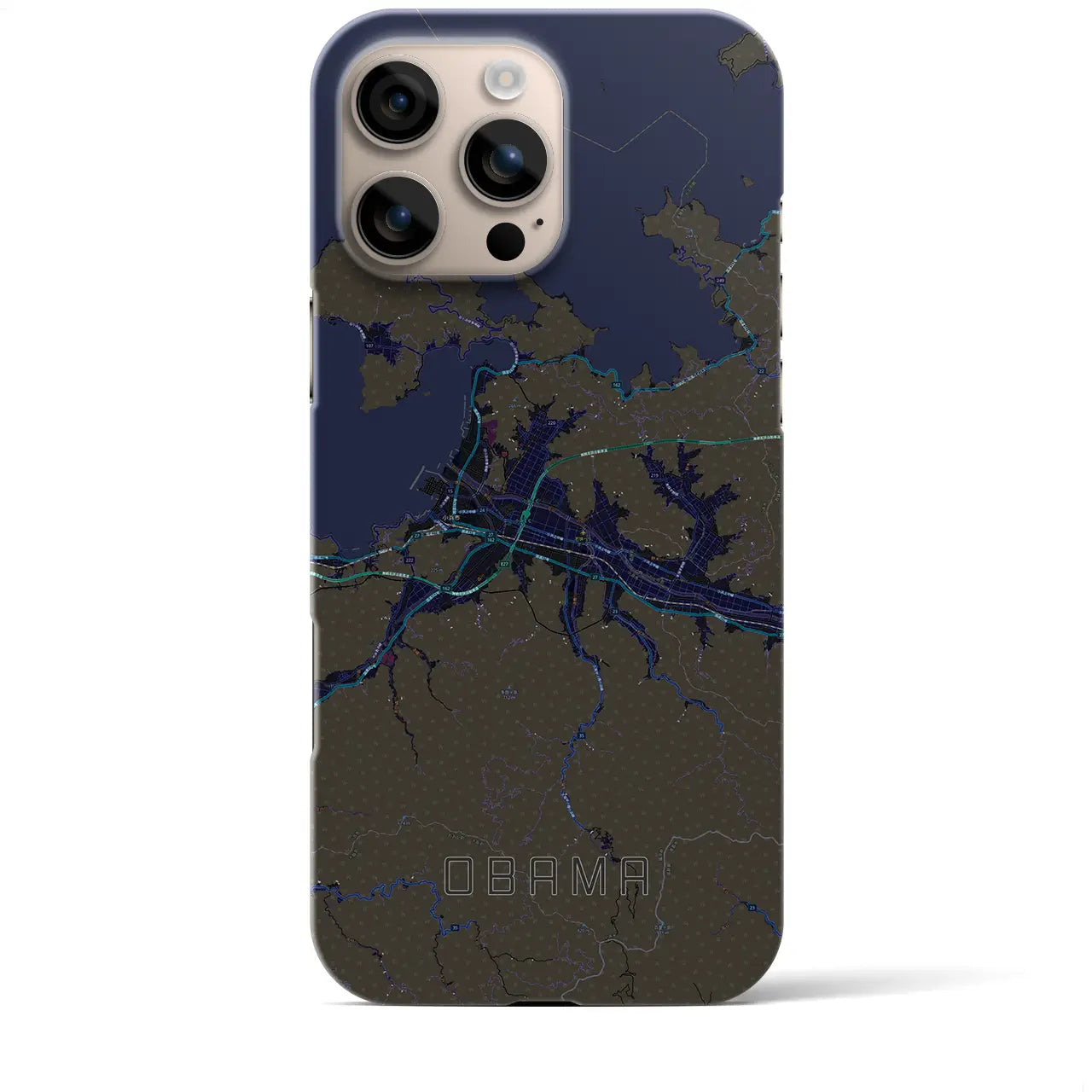 【小浜(福井県)】地図柄iPhoneケース(バックカバータイプ)