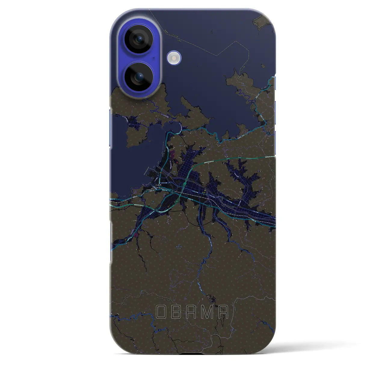 【小浜(福井県)】地図柄iPhoneケース(バックカバータイプ)