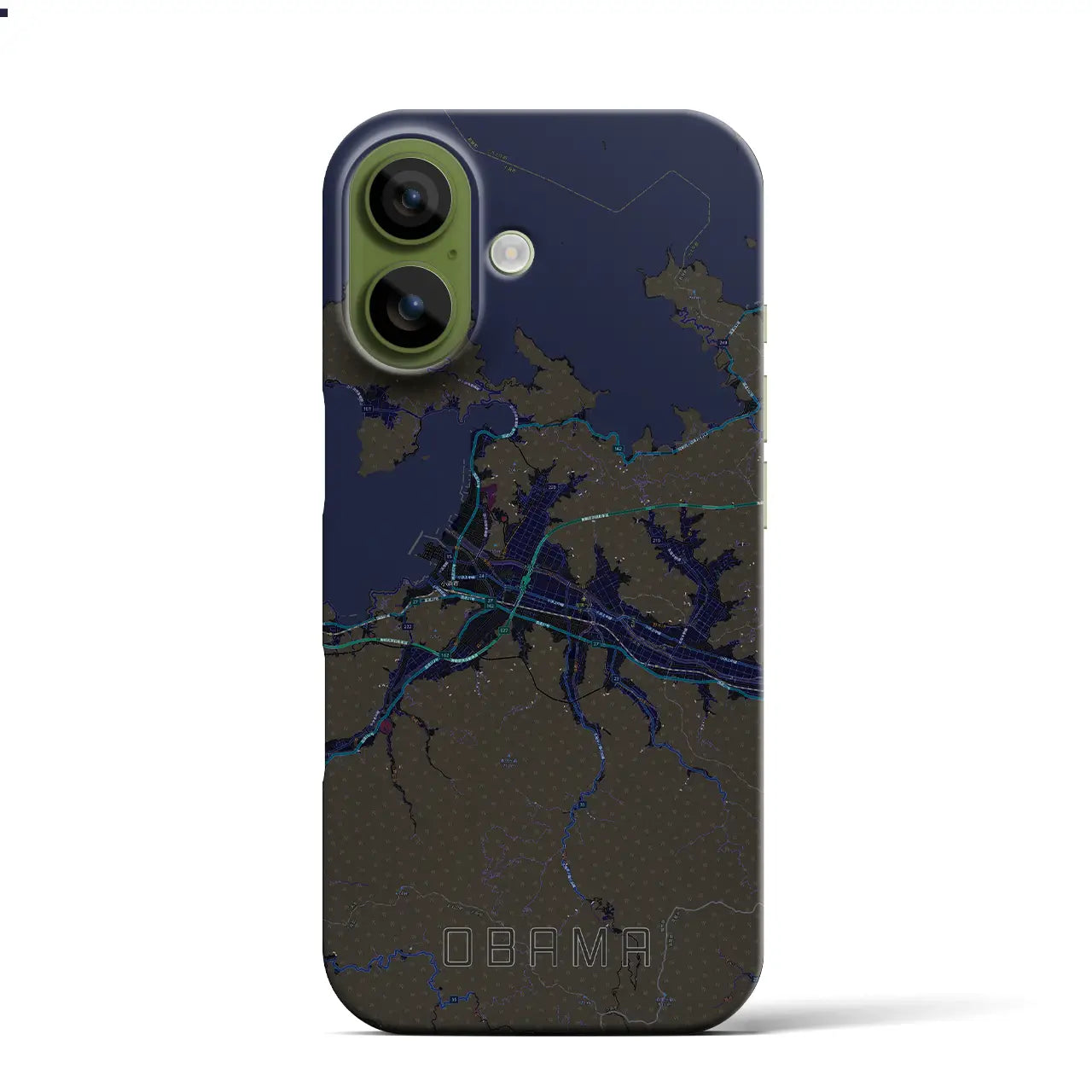 【小浜(福井県)】地図柄iPhoneケース(バックカバータイプ)