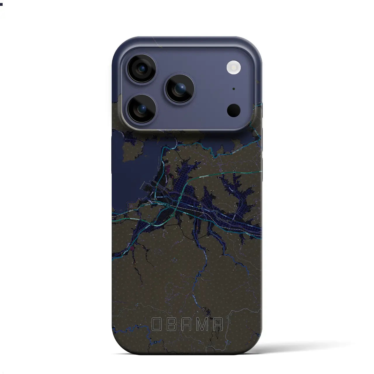 【小浜(福井県)】地図柄iPhoneケース(バックカバータイプ)