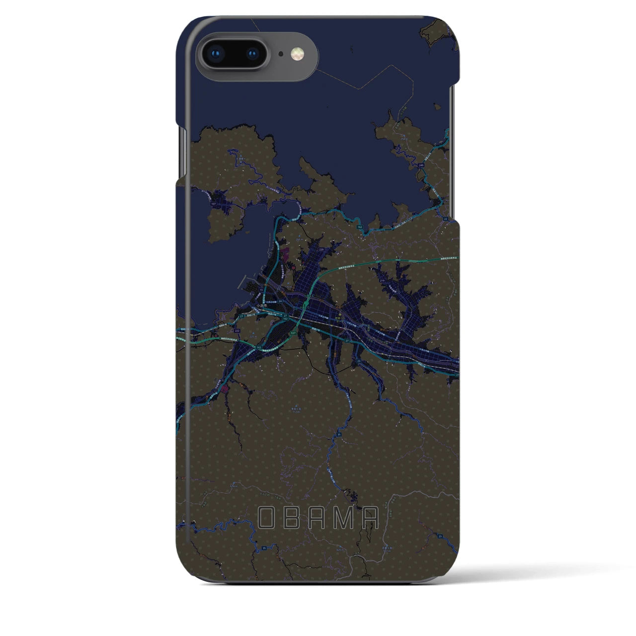 【小浜(福井県)】地図柄iPhoneケース(バックカバータイプ)
