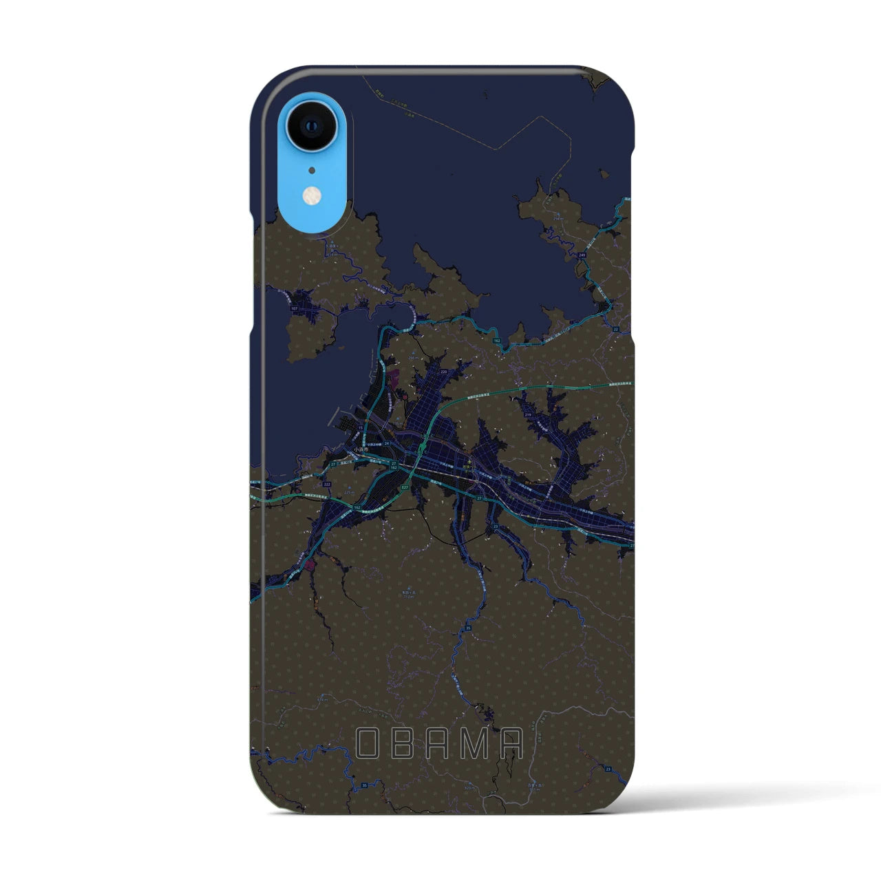 【小浜(福井県)】地図柄iPhoneケース(バックカバータイプ)