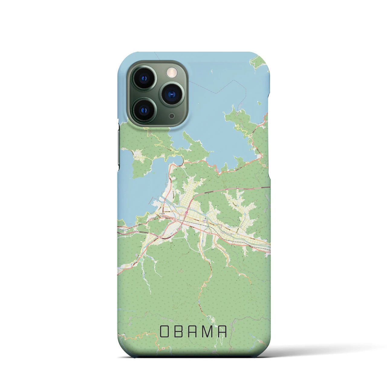 【小浜(福井県)】地図柄iPhoneケース(バックカバータイプ)