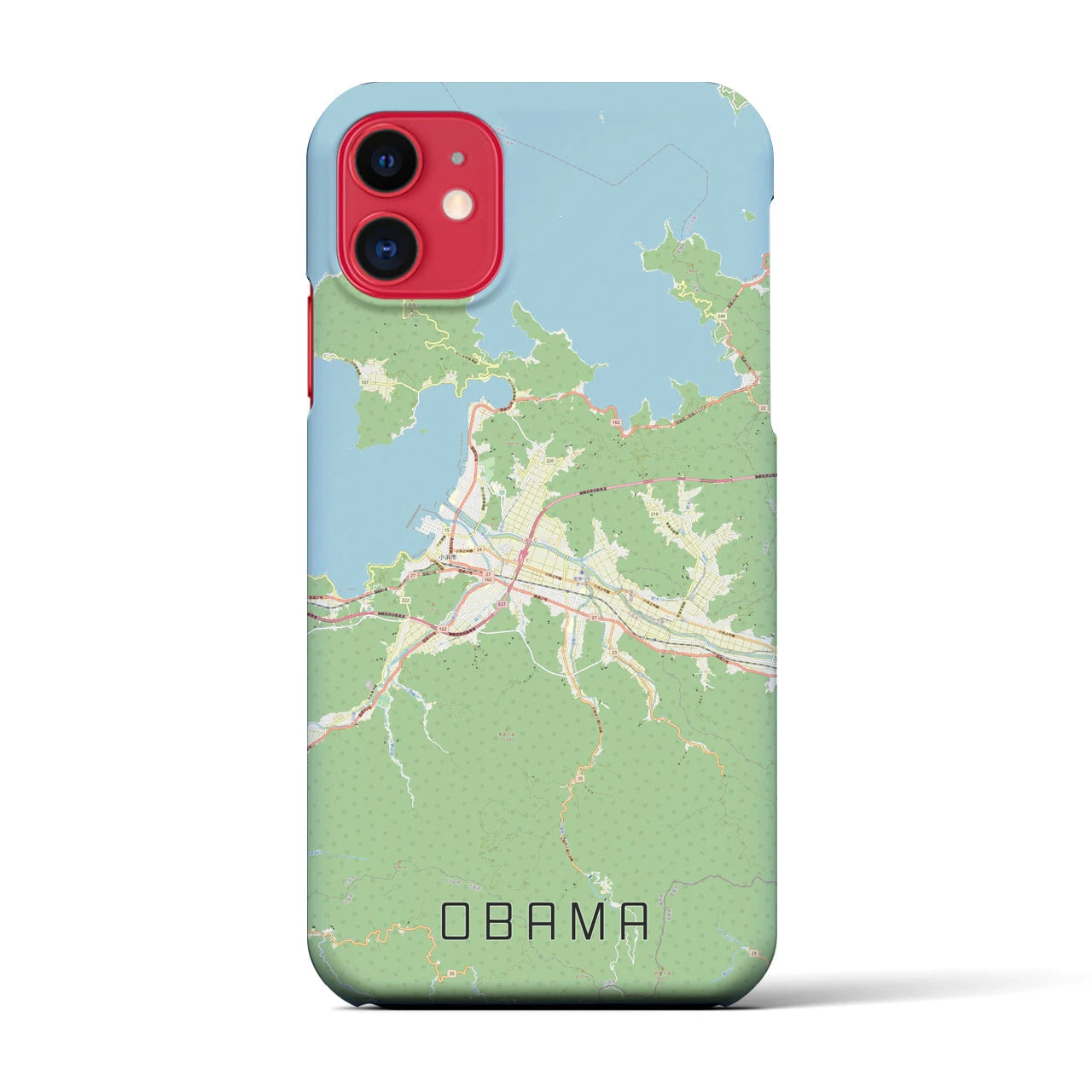 【小浜(福井県)】地図柄iPhoneケース(バックカバータイプ)