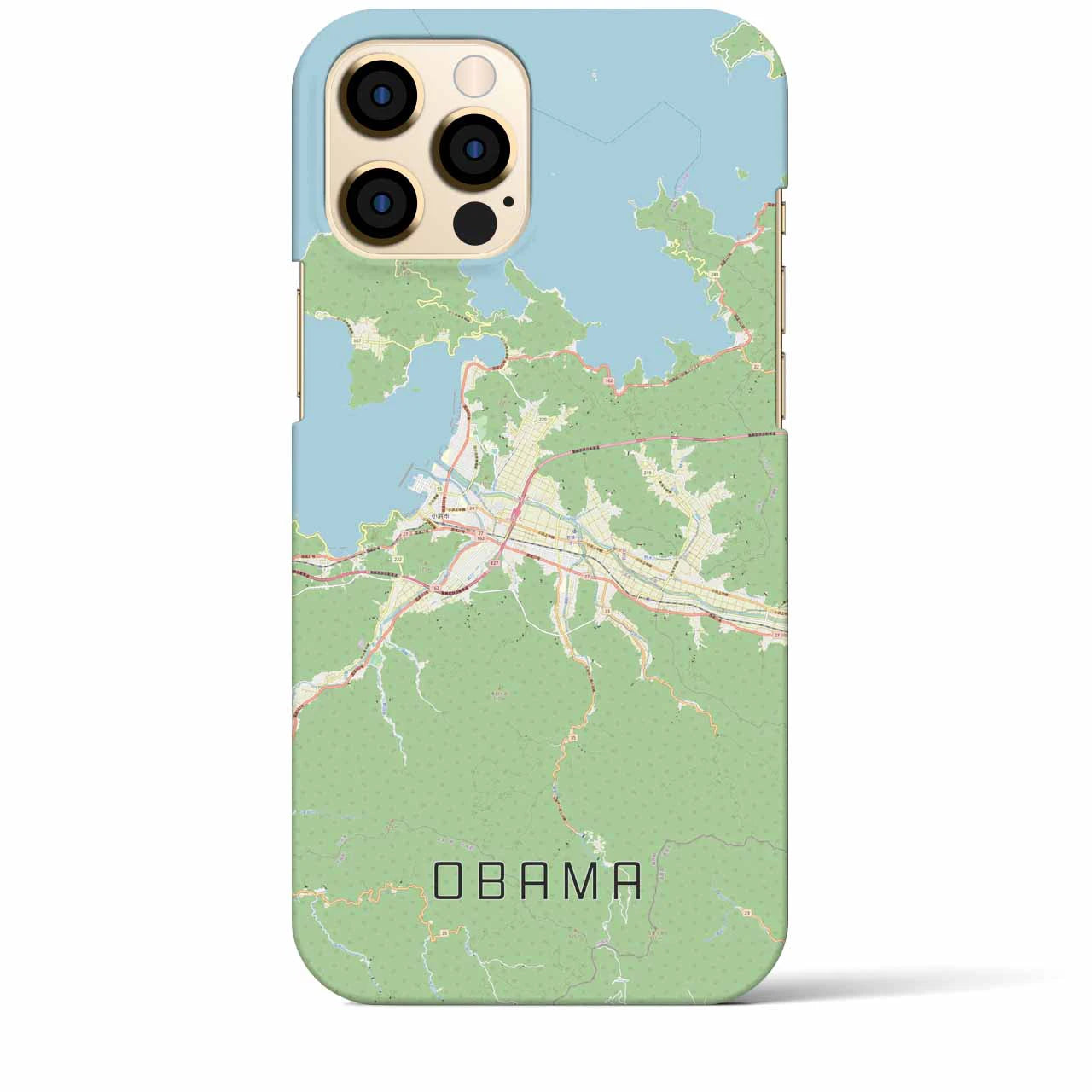 【小浜(福井県)】地図柄iPhoneケース(バックカバータイプ)
