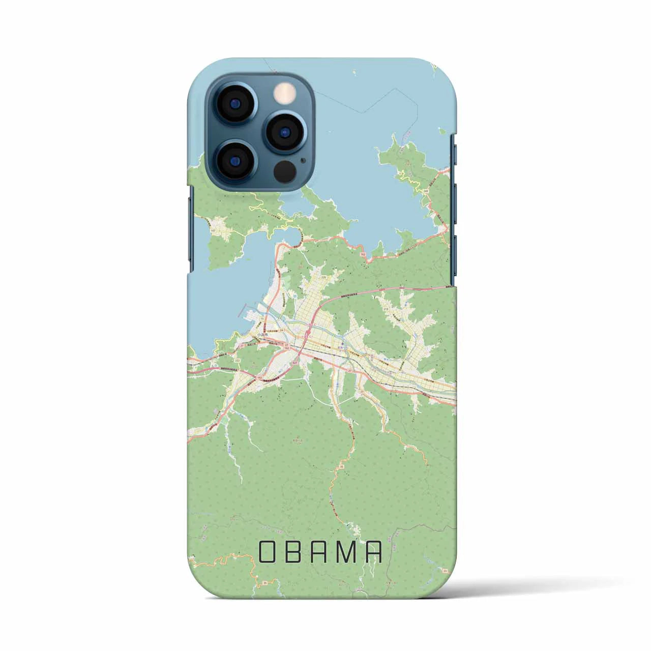 【小浜(福井県)】地図柄iPhoneケース(バックカバータイプ)