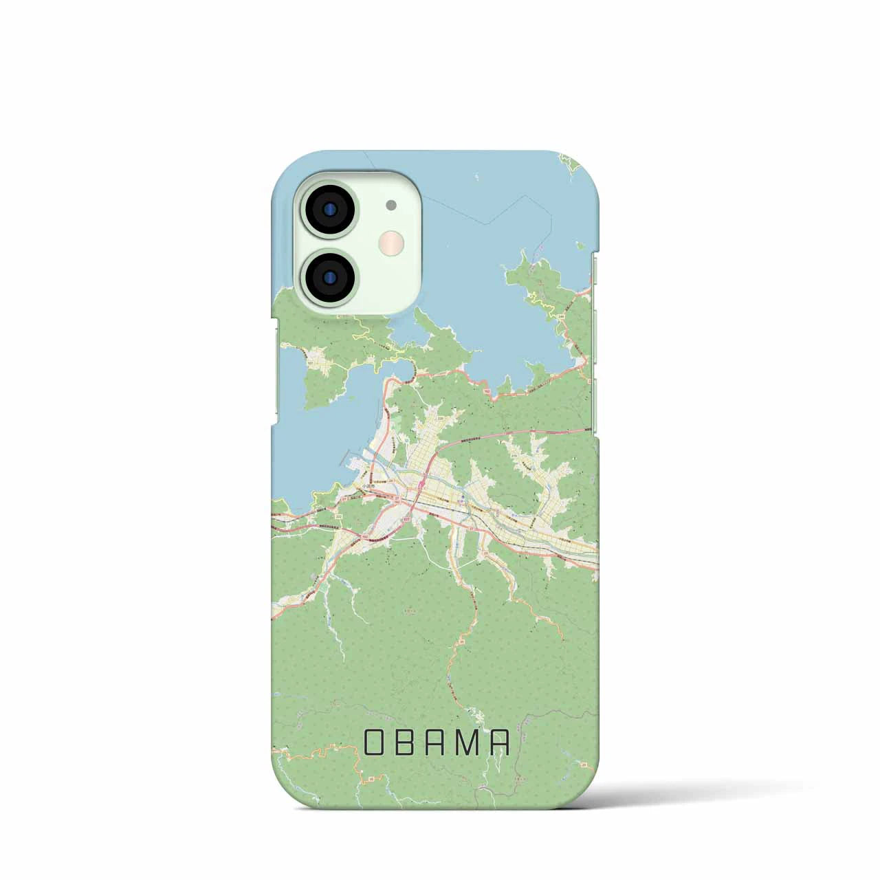 【小浜(福井県)】地図柄iPhoneケース(バックカバータイプ)