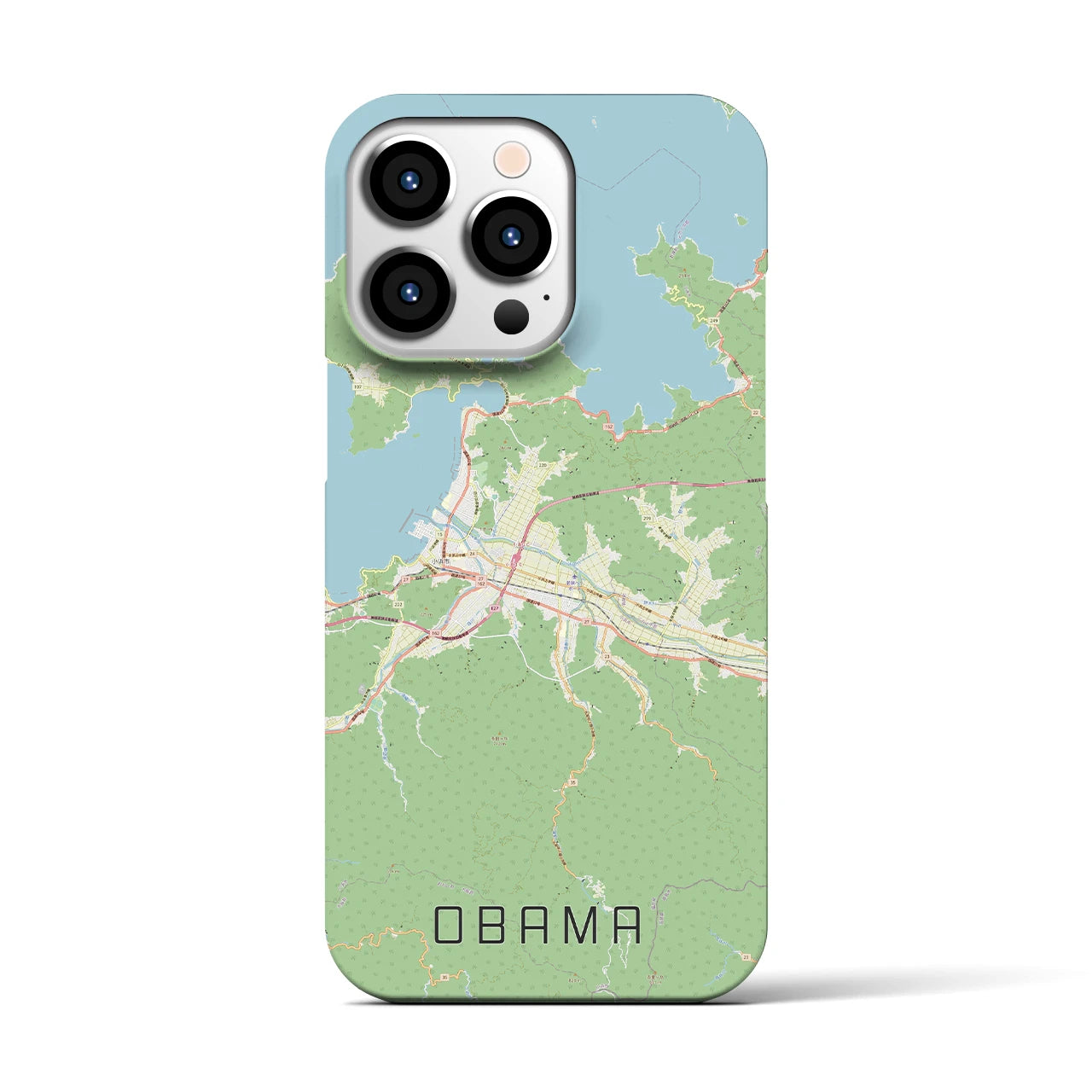 【小浜(福井県)】地図柄iPhoneケース(バックカバータイプ)