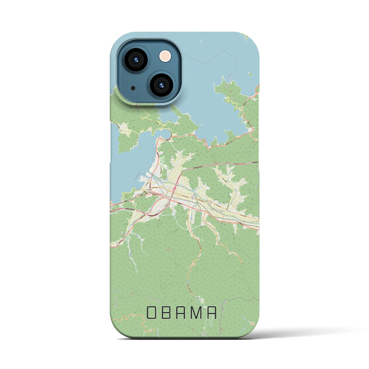 【小浜(福井県)】地図柄iPhoneケース(バックカバータイプ)