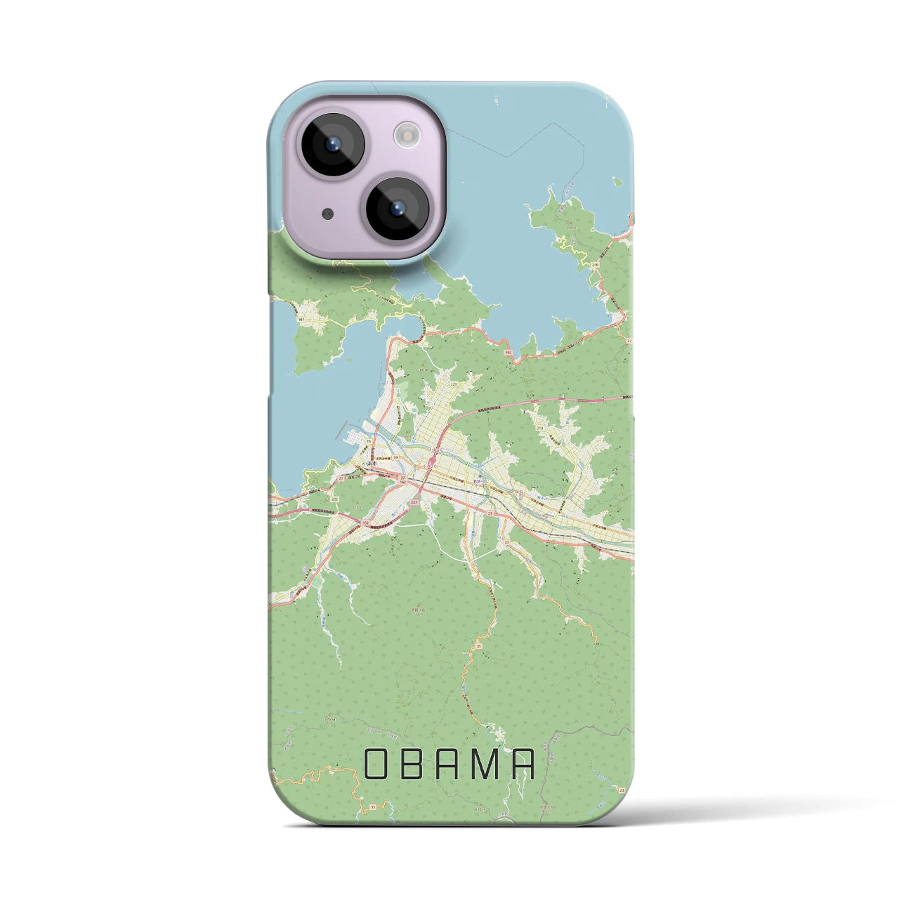 【小浜(福井県)】地図柄iPhoneケース(バックカバータイプ)