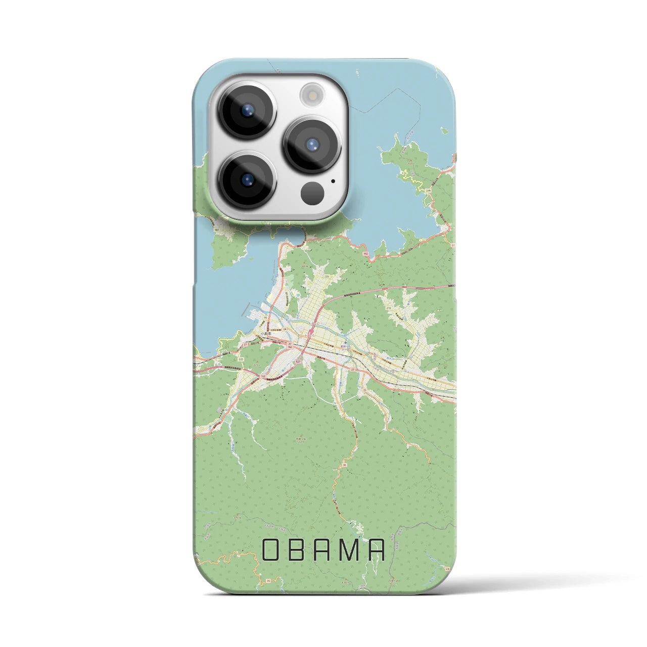 【小浜(福井県)】地図柄iPhoneケース(バックカバータイプ)