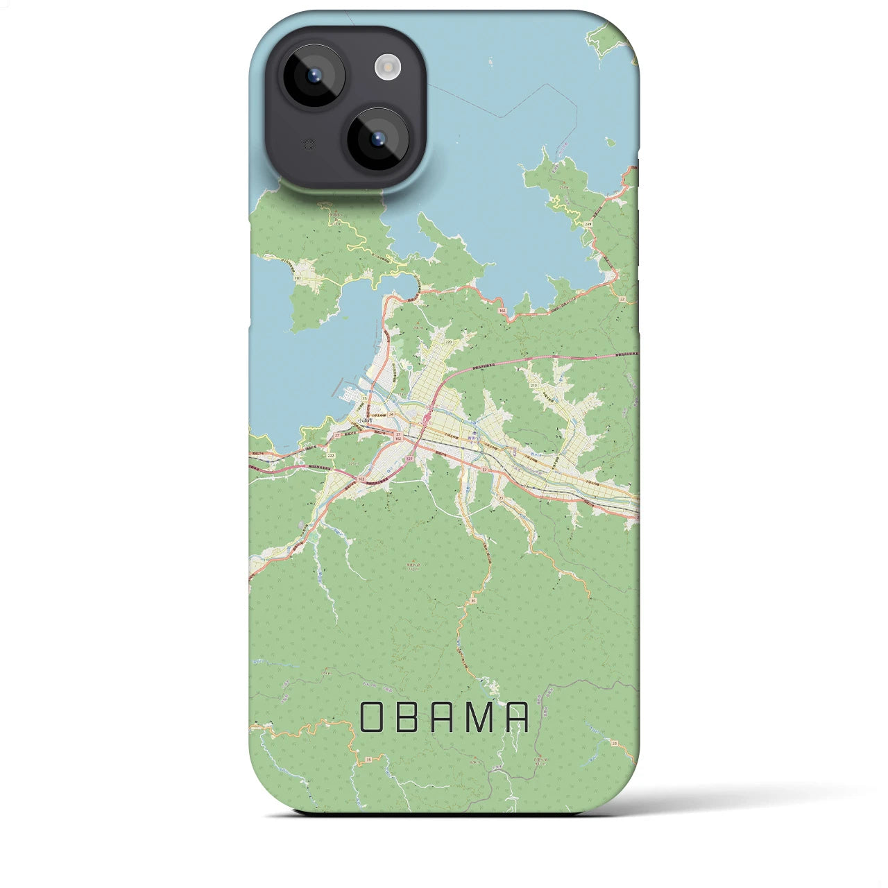 【小浜(福井県)】地図柄iPhoneケース(バックカバータイプ)