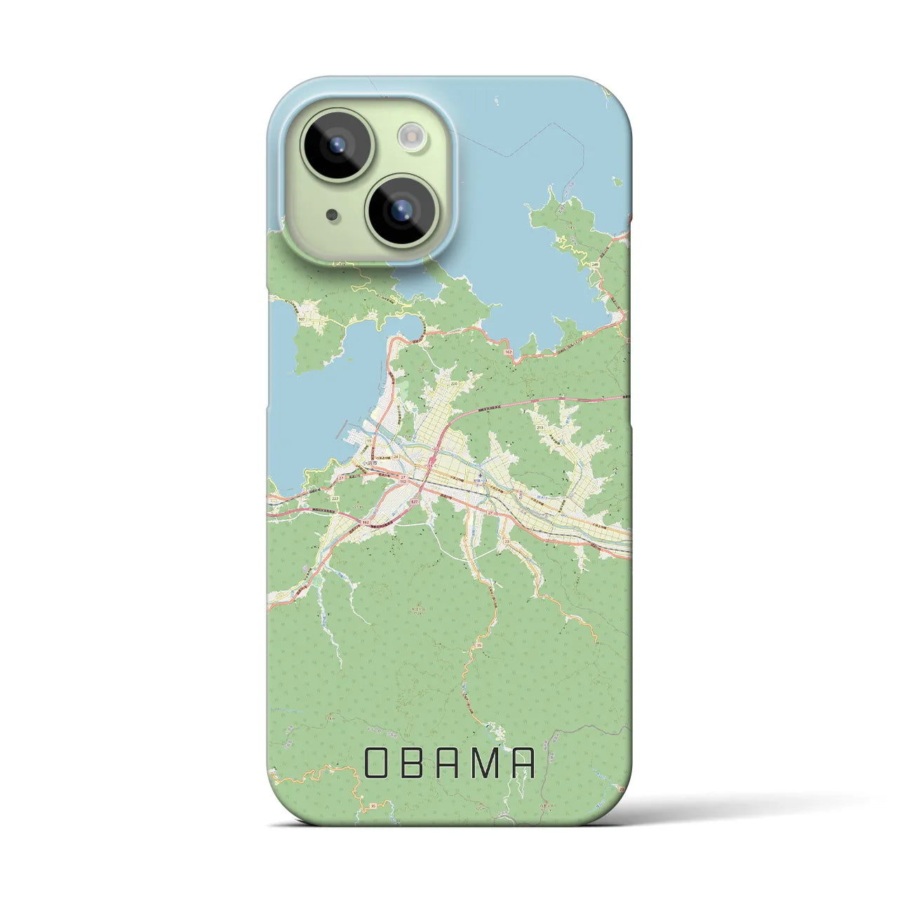 【小浜(福井県)】地図柄iPhoneケース(バックカバータイプ)