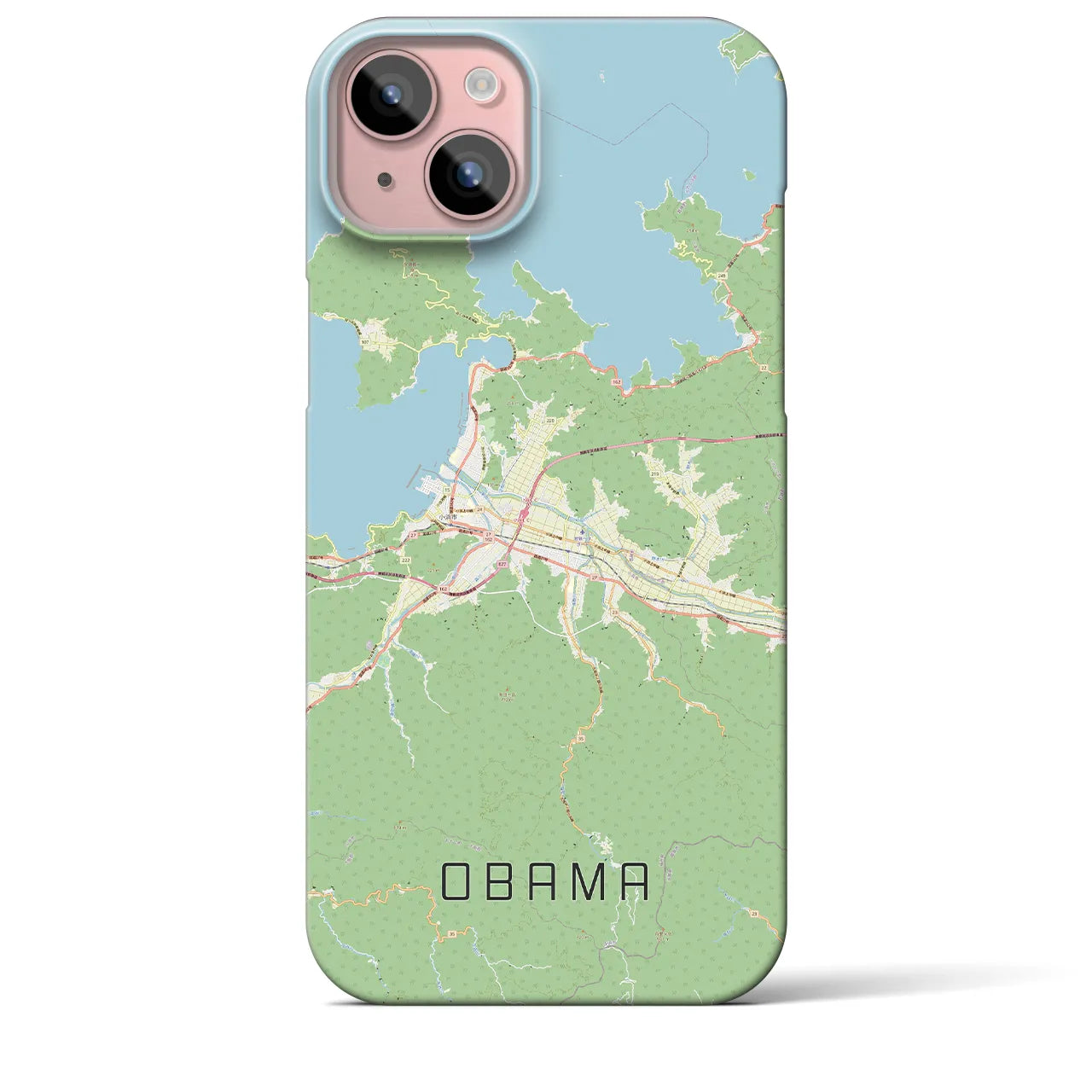 【小浜(福井県)】地図柄iPhoneケース(バックカバータイプ)