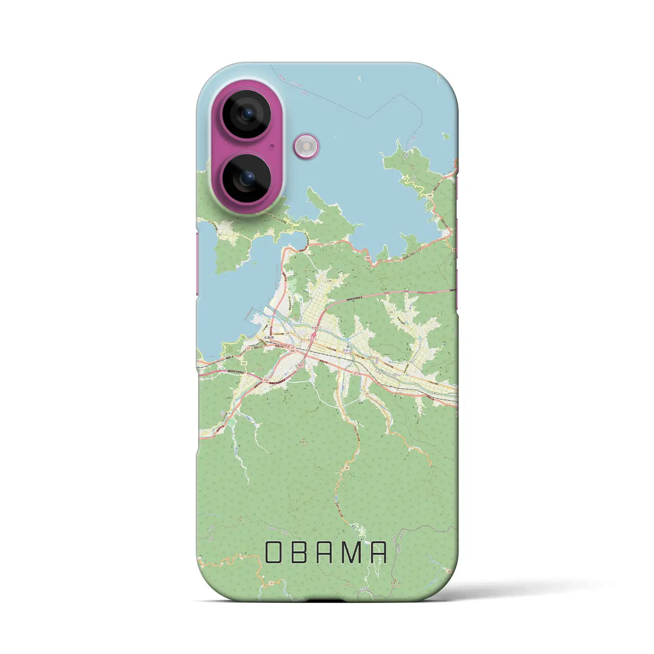 【小浜(福井県)】地図柄iPhoneケース(バックカバータイプ)
